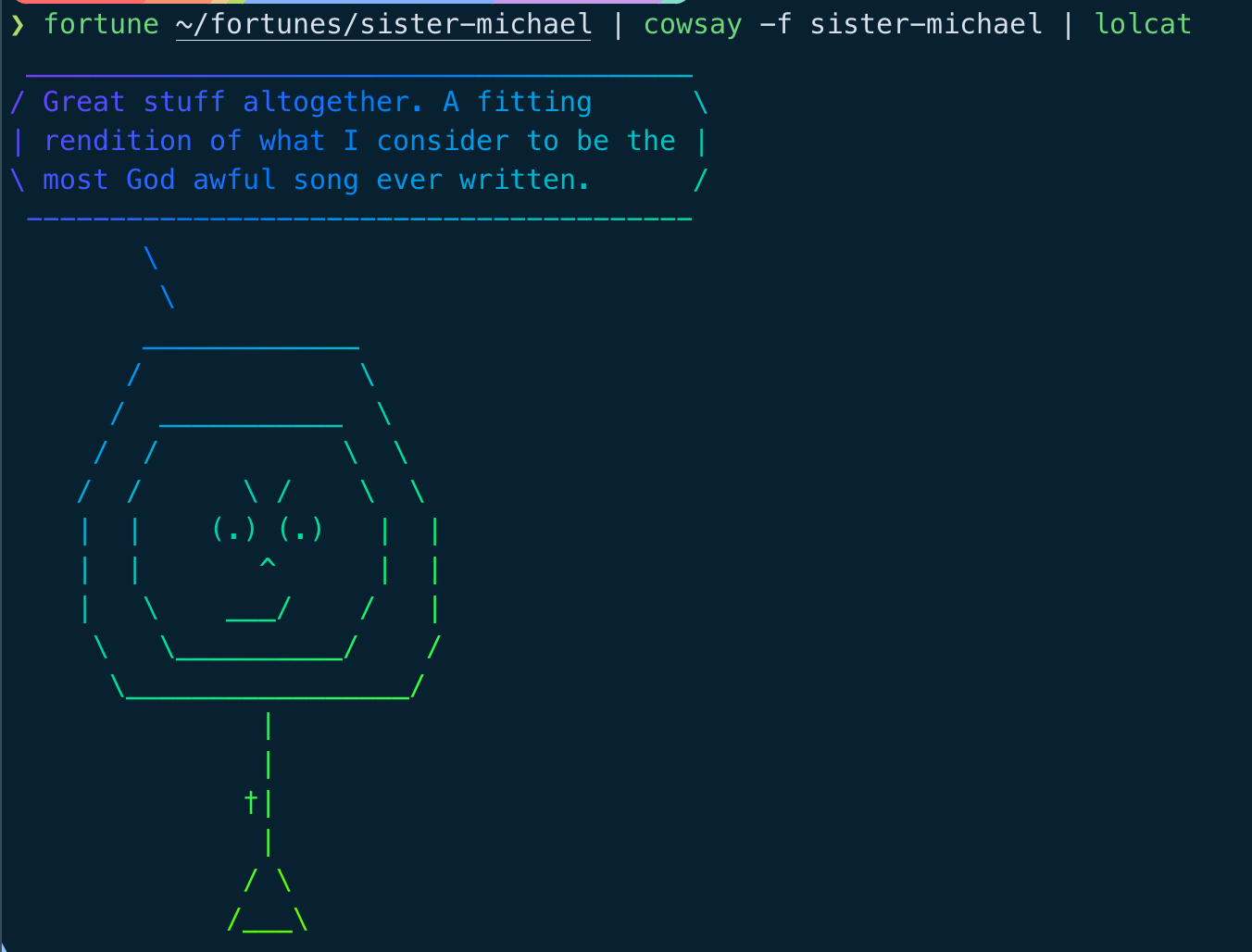 all commands piped together screenshot